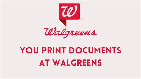 Does Walgreens Print Documents: A Detailed Insight into the Services Offered